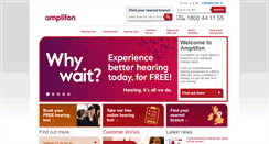 Desktop Screenshot of amplifon.ie
