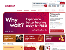 Tablet Screenshot of amplifon.ie